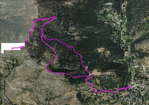 Ortofoto de la ruta